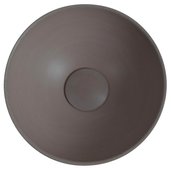 Sapho Sapho, Chiuvetă de blat din beton MINOR, diametru 26 cm, maro închis, MR26015