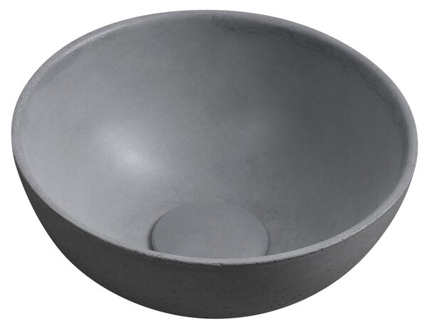 Sapho Sapho, Chiuvetă de blat din beton MINOR, diametru 26 cm, gri, MR26017