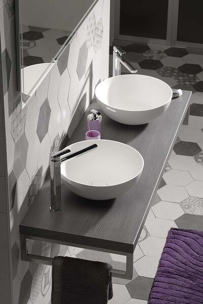 Sapho Sapho, baterie pentru chiuveta / chiuveta cu suport MIXONA, crom, MG055