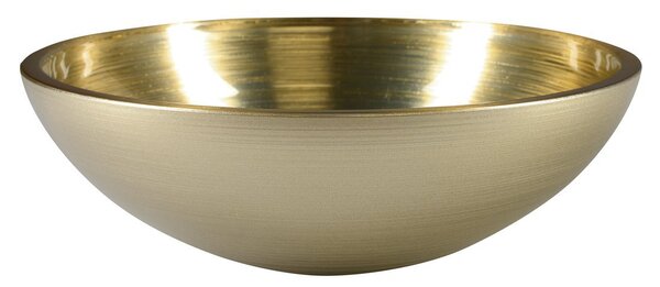 Sapho Sapho, chiuveta din sticla MURANO SOFT BROWN 40x14cm, bej auriu, AL5318-67