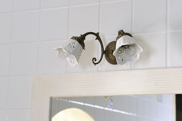 Sapho Sapho, lampă BARI E14, 40W, 230V, abajur ceramic, bronz, MC811