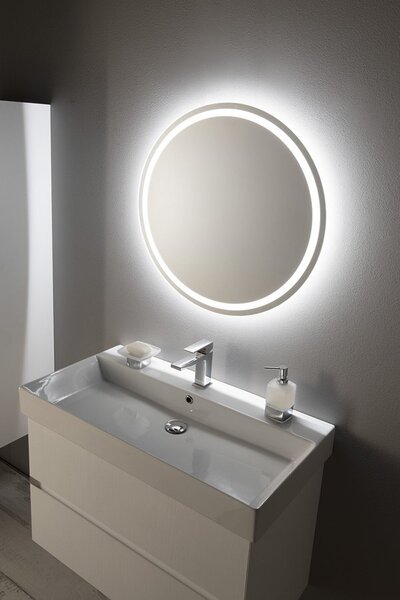 Sapho Sapho, oglindă rotundă NYX cu iluminare LED, ø 80cm, NY800