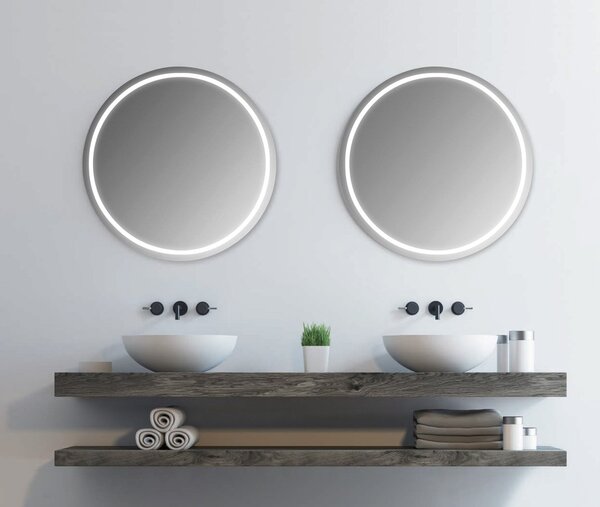 Sapho Sapho, oglindă rotundă NYX cu iluminare LED, ø 80cm, NY800
