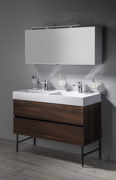 Sapho Sapho, dulap lavoar ODETTA 118x50x43,5cm, alb lucios, DT120-3030