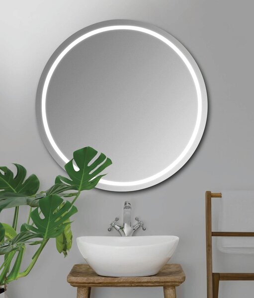Sapho Sapho, oglindă rotundă NYX cu iluminare LED, diametru 50cm, NY500