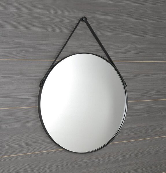 Sapho Sapho, oglindă rotundă ORBITER cu curea, ø 60cm, auriu mat, ORT060G