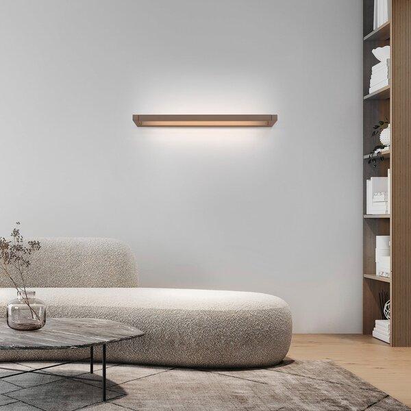 Lampă de perete PURE, Puro, reglabil, Bronz / Alamă Veche, Camera de zi, Aluminiu, Modern