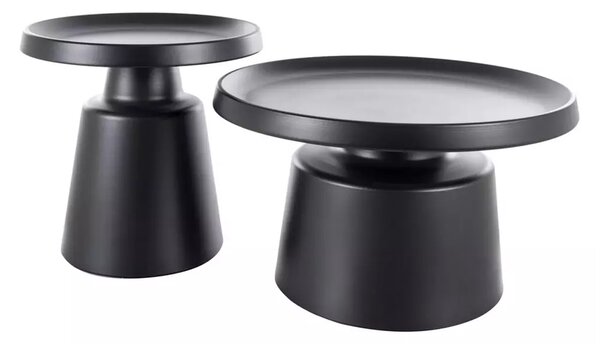 Set măsuțe de cafea Nerox - negru mat