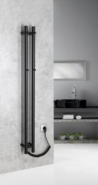 Sapho Sapho, uscator de prosoape electric PAPINADO, 263x1200mm, 85W, crom, ER750