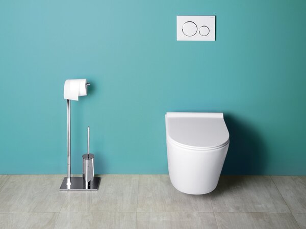Sapho Sapho, vas combinat WC PACO FĂRĂ BORDA cu rezervor, deșeuri inferioară/spate, fildeș, PC1012WRBE