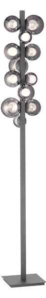 Lampadar PURE, Popup, reglabil, Gri, Camera de zi, Aluminiu, Modern