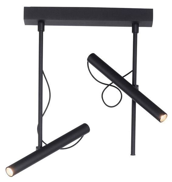Plafoniere PURE, Pure Tutua, reglabil, Negru, Camera de zi, Metal, Modern