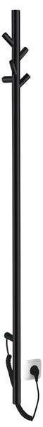 Sapho Sapho, uscator electric de prosoape PASADOR, rotund, 150x1500 mm, 30 W, negru mat, ER175BV