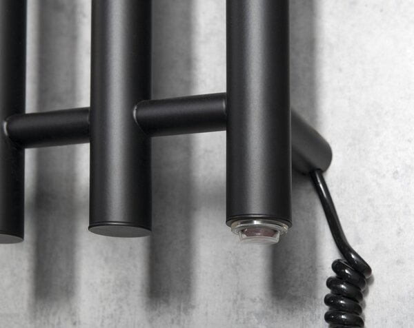 Sapho Sapho, uscator de prosoape electric PAPINADO, 263x1200mm, 85W, mat negru, ER350