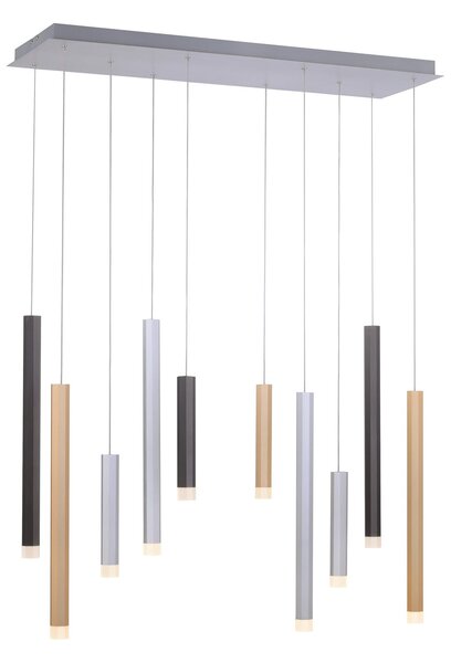 Lustră Pendul PURE, Gemin, reglabil, Camera de zi, Metal, Modern