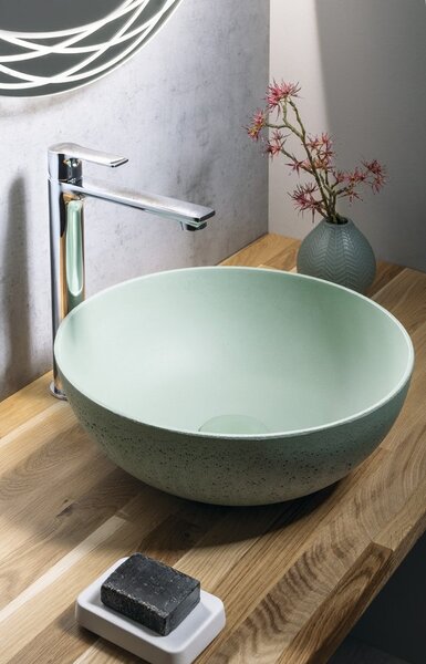 Sapho Sapho, lavoar de blat din beton FORMIGO, diametru 39cm, verde mat, FG323