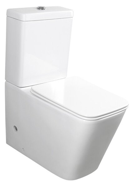Sapho Sapho, vas combinat WC PORTO cu rezervor fără margine, deșeuri inferioare/spate, PC102WR