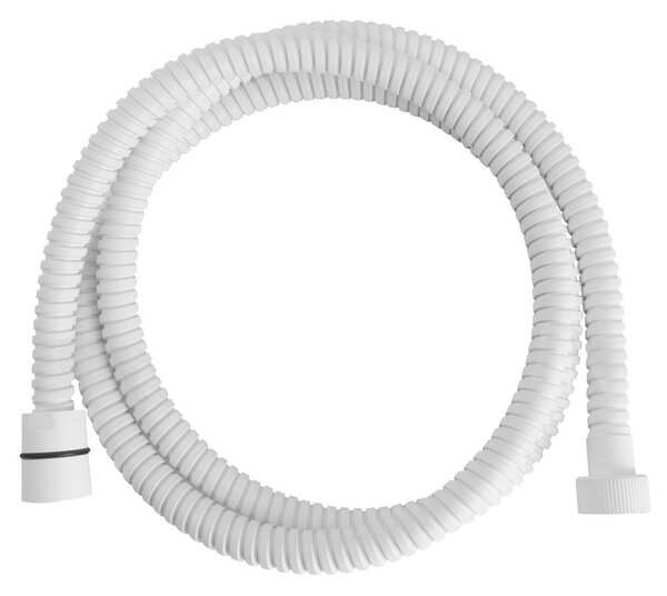Sapho Sapho, POWERFLEX Furtun dus 150cm, mat alb, FLE10BI
