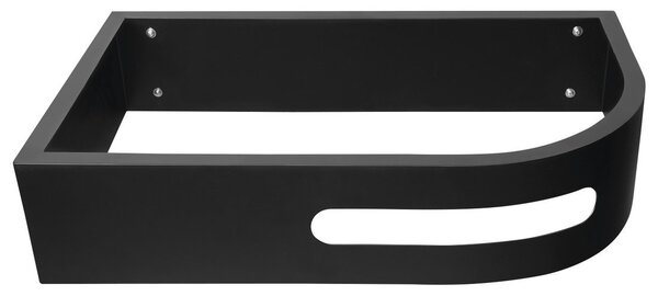 Sapho Sapho, consola PULSE cu suport pentru prosoape, stanga, mat negru, BM752-CL