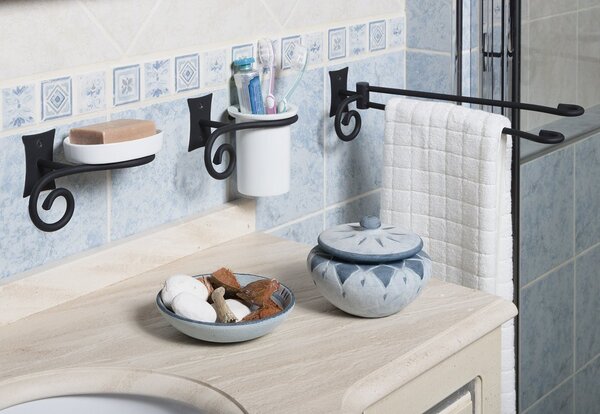 Sapho Sapho, sapuniera REBECCA, neagra/ceramica, CC002