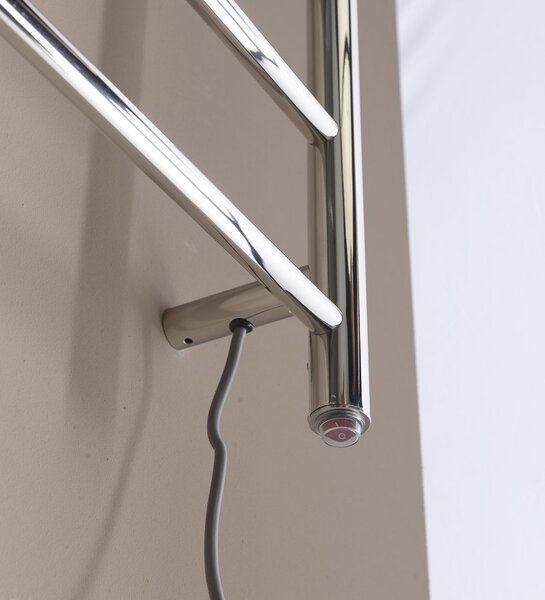 Sapho Sapho, uscator de prosoape electric REDONDO, rotund, 630x1160 mm, 130 W, otel inoxidabil lustruit, ER230V