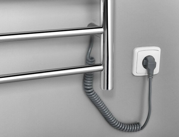 Sapho Sapho, uscator electric de prosoape REDONDO, rotund, 600x1500 mm, 130 W, otel inoxidabil lustruit, ER250V