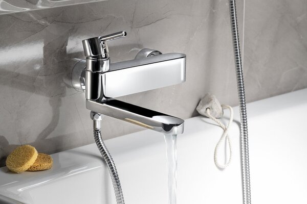 Sapho Sapho, RHAPSODY Baterie pentru lavoar cu spray manual pentru bideu, negru mat, 1209-08B