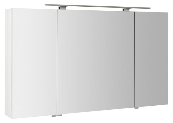 Sapho Sapho, galerie RIWA cu iluminare LED, 121x70x17cm, 3x usi, alb lucios, RIW120-0030