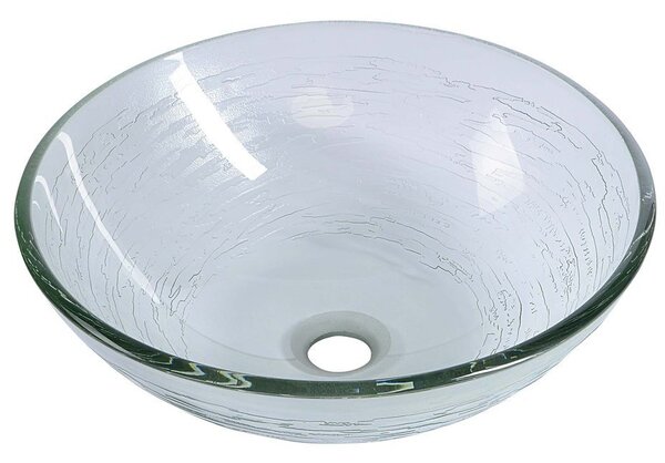 Sapho Sapho, Chiuvetă din sticlă RIPPLE diametru 42 cm, 2501-18