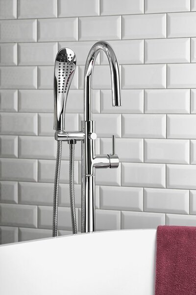 Sapho Sapho, RHAPSODY Baterie pentru lavoar cu spray manual pentru bideu, negru mat, 1209-08B