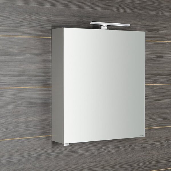 Sapho Sapho, galerie RIWA cu iluminare LED, 60x70x17cm, alb lucios, RIW060-0030