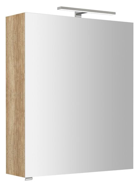 Sapho Sapho, galerie RIWA cu iluminare LED, 60x70x17cm, stejar Alabama, RIW060-0022