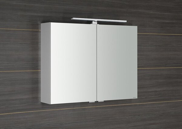 Sapho Sapho, galerie RIWA cu iluminare LED, 81x60x17cm, alb lucios, RIW080-0030