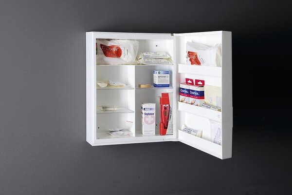 Sapho Sapho, SIEPER dulap pentru medicamente de acasă 35x45x15 cm, plastic alb, 2888310