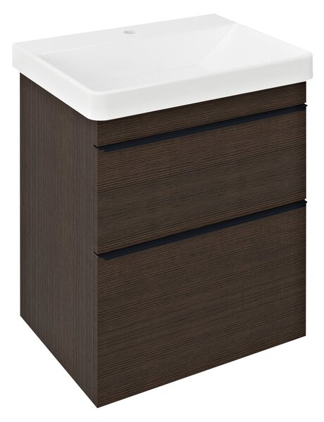 Sapho Sapho, dulap lavoar SITIA 56,4x70x44,2cm, 2x sertare, pin rustic, SI060-1616