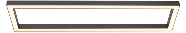 Plafoniere PURE, PURE Lines Square, reglabil, Negru, Camera de zi, Metal, Modern