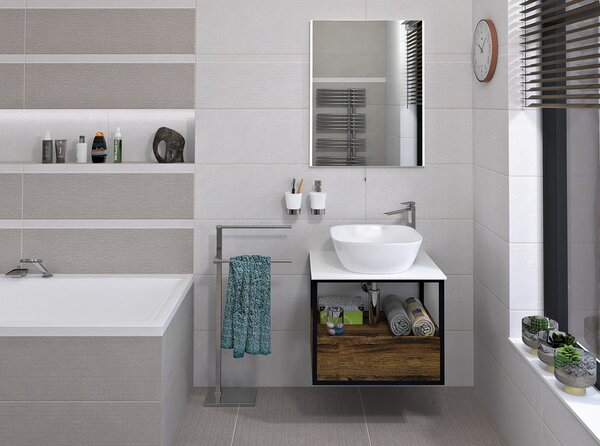 Sapho Sapho, dulap lavoar SKARA 59x49,5x46,5cm, stejar negru mat/collingwood (CG002), CG002-1919