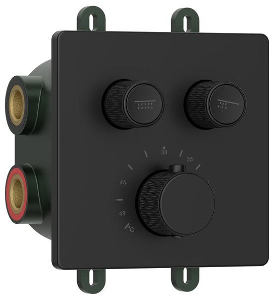 Sapho Sapho, baterie de duș ascunsă SMARTSELECT, cutie, 2 ieșiri, mat negru, RP042B