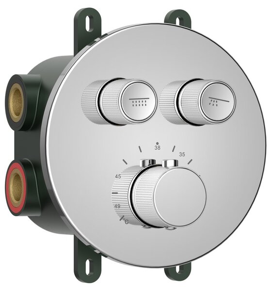 Sapho Sapho, baterie de duș ascunsă SMARTSELECT, cutie, 2 ieșiri, crom, RP032