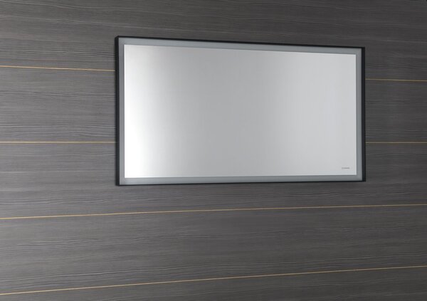 Sapho Sapho, SORT oglinda retroiluminata cu LED 1200x700mm, mat negru, ST120