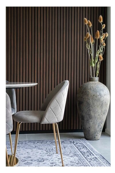 Scaune de dining gri-deschis 2 buc. din catifea Geneve – House Nordic