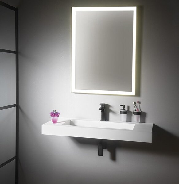 Sapho Sapho, SORT oglinda retroiluminata cu LED 1200x700mm, mat negru, ST120