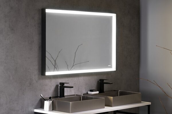 Sapho Sapho, SORT oglinda retroiluminata cu LED 1200x700mm, mat negru, ST120