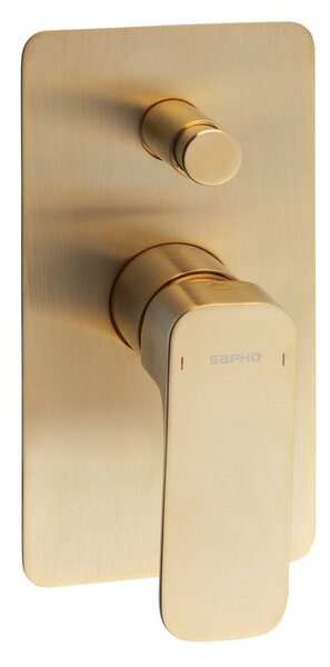 Sapho Sapho, baterie de duș SPY ascuns, 2 ieșiri, auriu mat, PY42/19