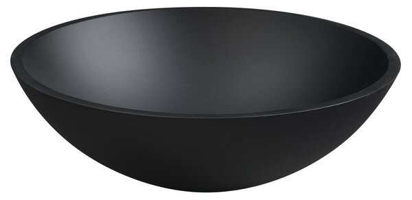 Sapho Sapho, lavoar gravat pe sticla TELICA, diametru 42 cm, negru, TY181B