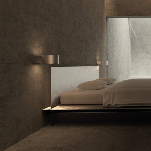 Lampă de perete PURE, PURE Clipse, reglabil, Bronz / Alamă Veche, Camera de zi, Aluminiu, Modern
