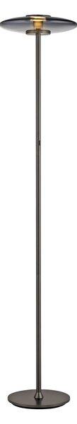 Lampadar PURE, Vitrum, reglabil, Gri, Camera de zi, Aluminiu, Modern