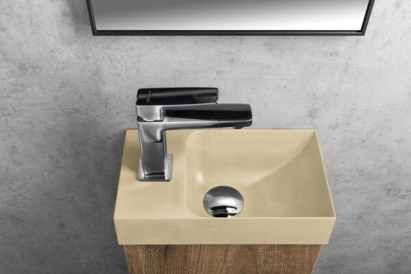 Sapho Sapho, baterie pentru chiuvetă ascunsă cu două elemente TURSI, crom, TI018