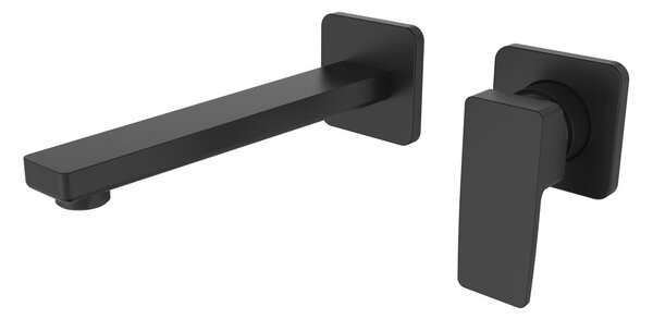 Sapho Sapho, baterie de lavoar ascunsă cu două elemente TURSI, negru mat, TI018B