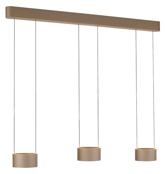Lustră Pendul PURE, Clipse, reglabil, Bronz / Alamă Veche, Camera de zi, Metal, Modern